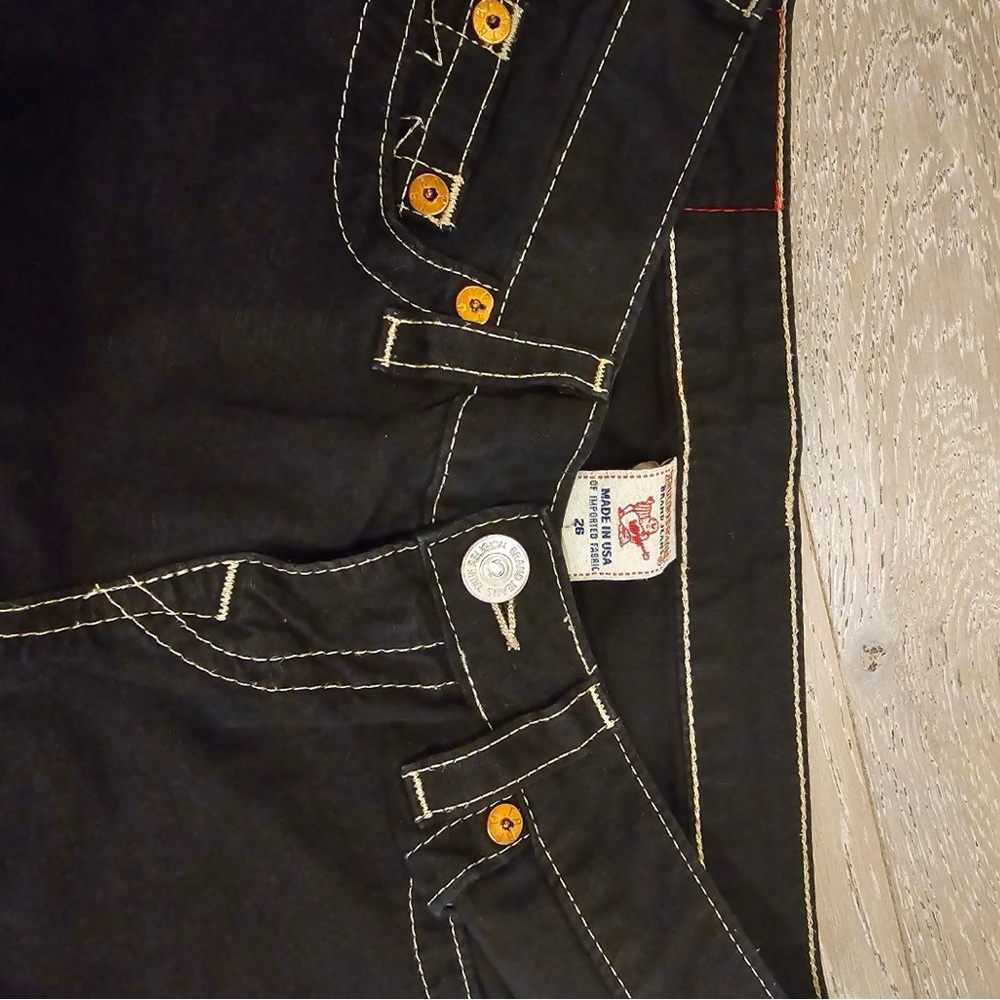 True religion Black denim size 26